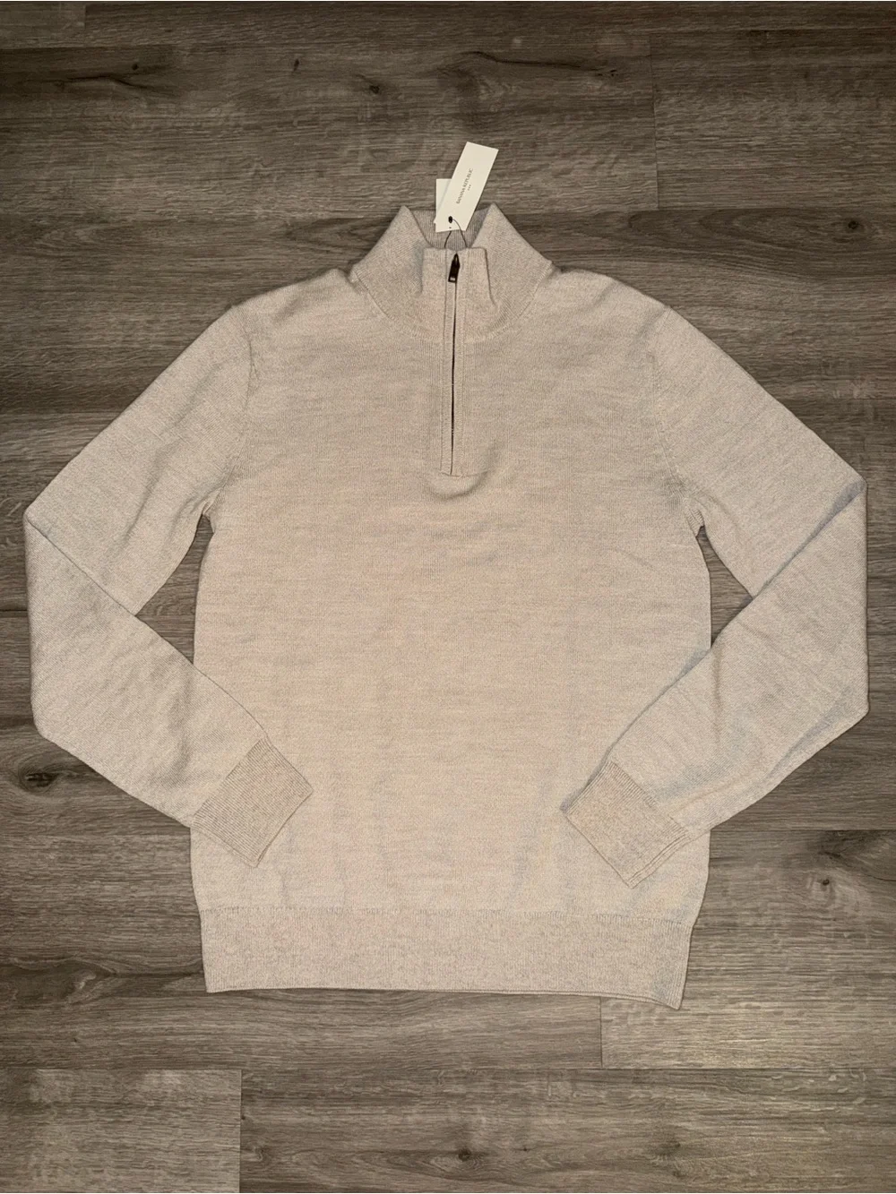 Banana Republic merino quarter zip sweater